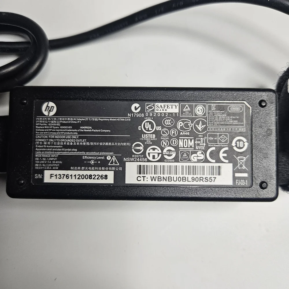 HP Adapter Charger HSTNN CA18
